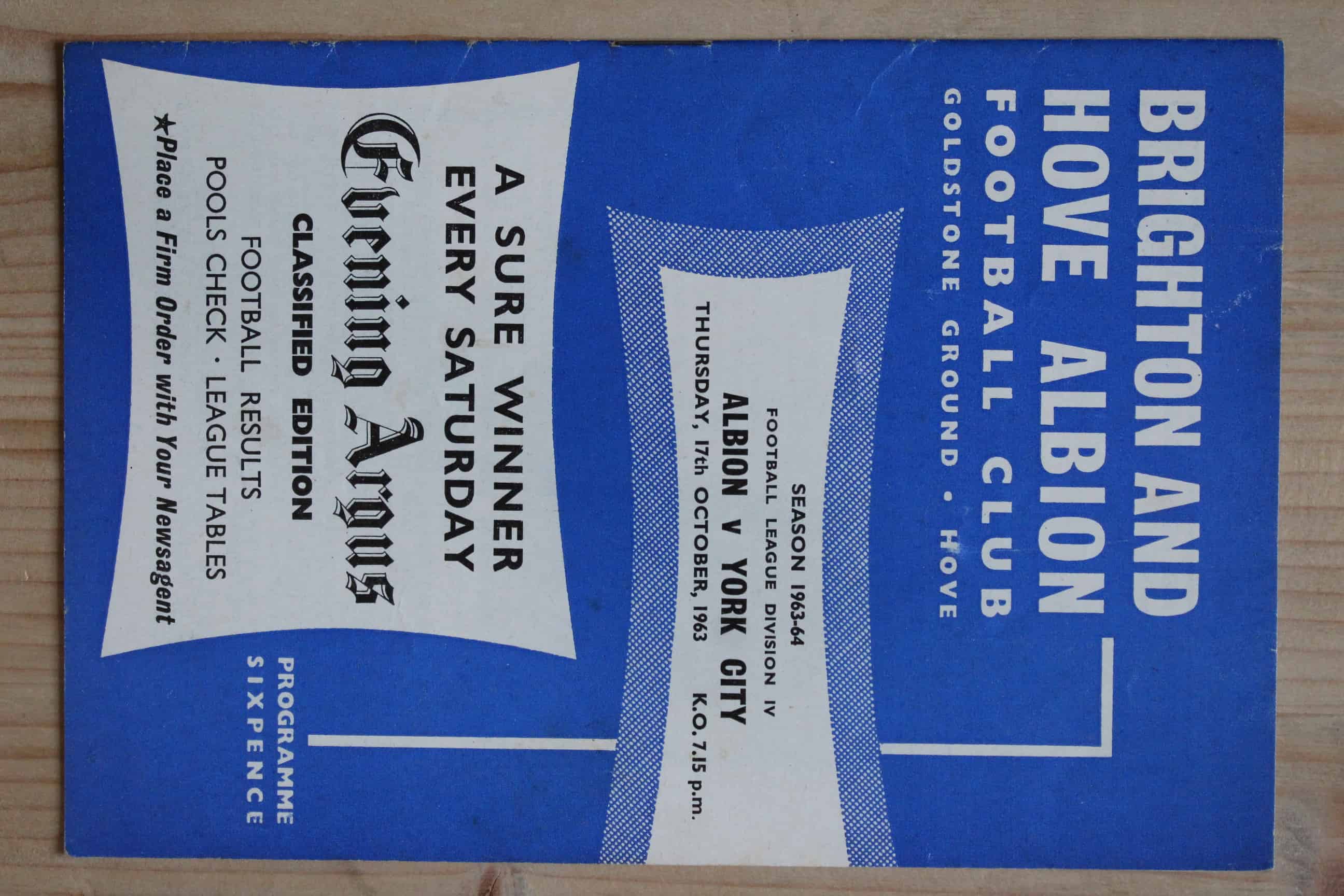 Brighton & Hove Albion FC v York City FC
